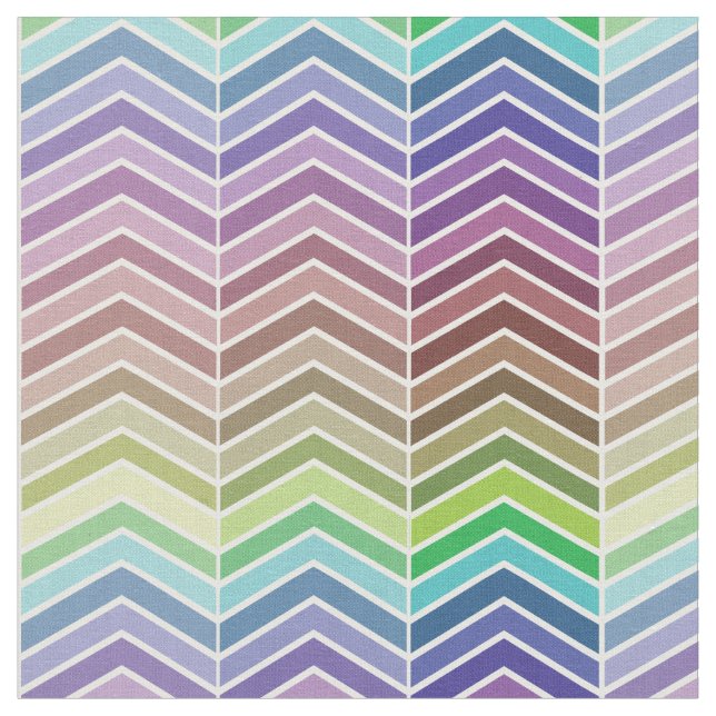 Tissu Motif Rainbow Chevron (Fermer)