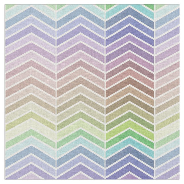 Tissu Motif Rainbow et Texted Chevron (Fermer)