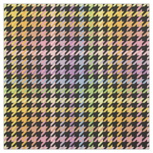 Tissu Motif Rainbow Houndstooth