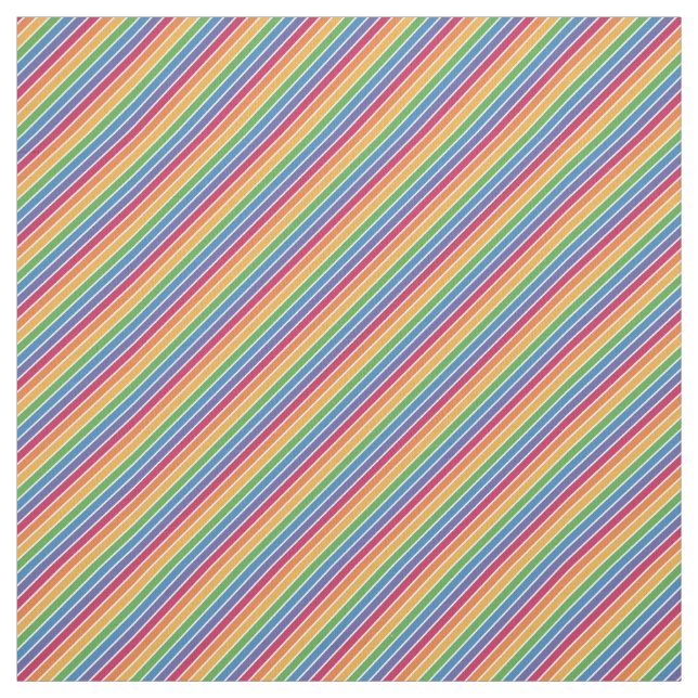 Tissu Motif Rainbow Stripes (Échantillon)