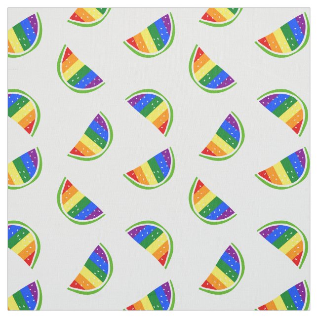 Tissu Motif Rainbow Watermelon (Échantillon)