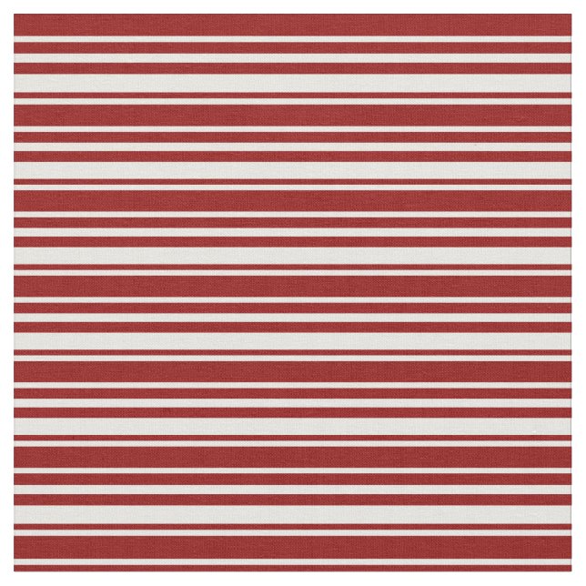 Tissu Motif rayé blanc et rouge foncé (Fermer)