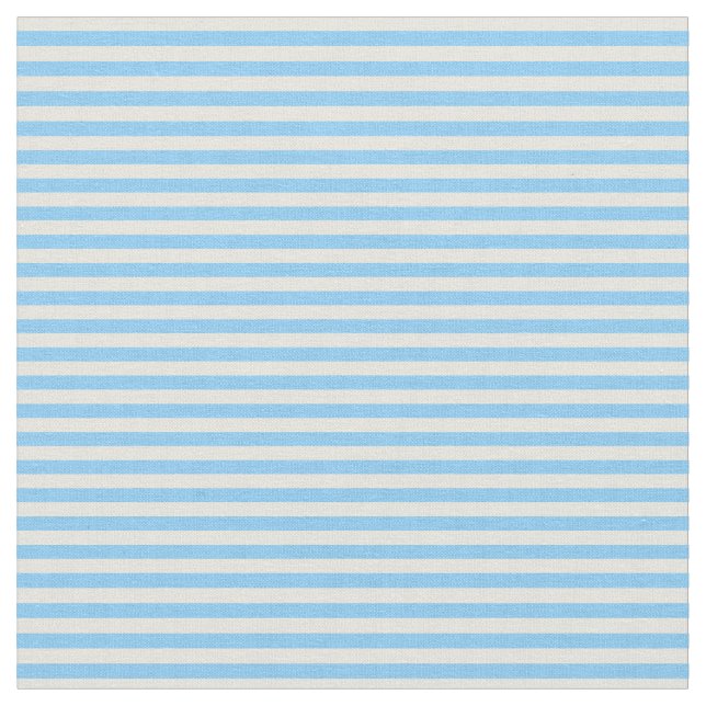 Tissu Motif rayé bleu beige et ciel clair (Fermer)