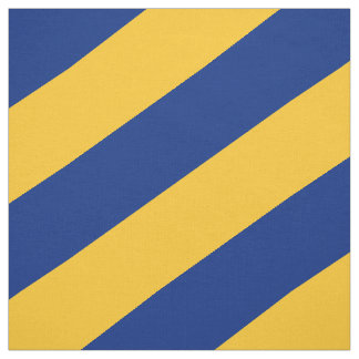 Tissu Motif rayé bleu et jaune