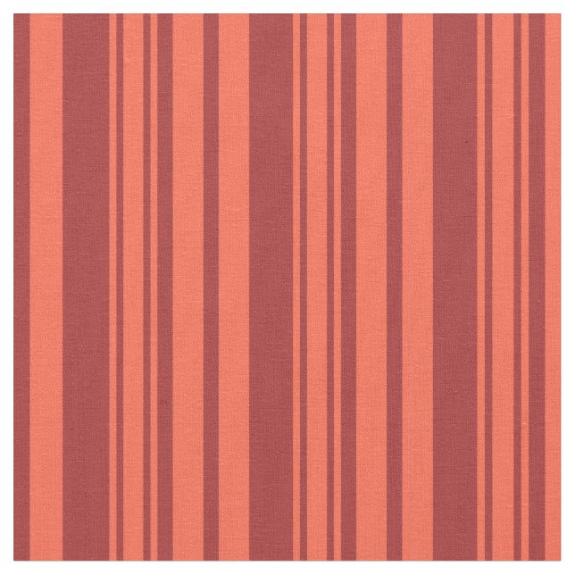 Tissu Motif rayé Brown et rouge (Fermer)