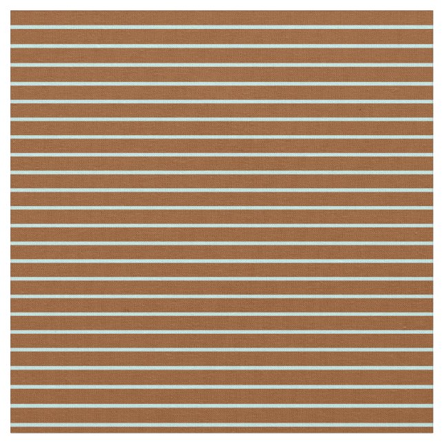 Tissu Motif rayé Brown et turquoise (Fermer)