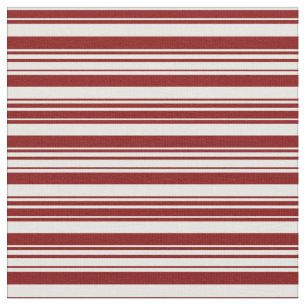 Tissu Motif rayé couleur crème à la menthe et marron