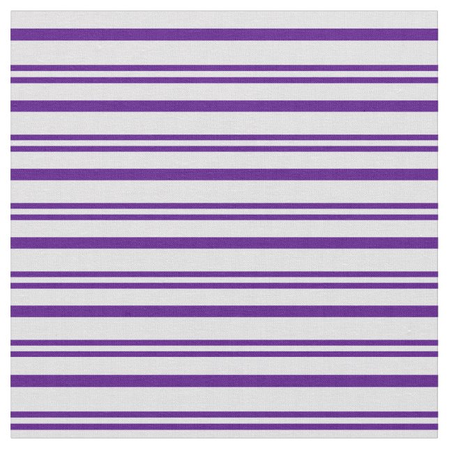Tissu Motif rayé couleur Indigo & Lavender (Fermer)