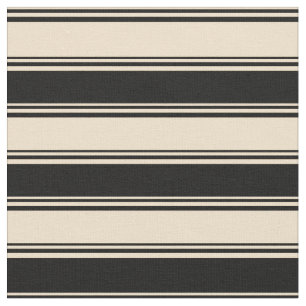 Tissu Motif rayé de couleur brun et noir
