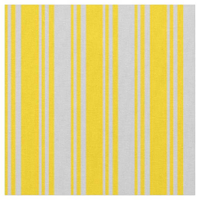 Tissu Motif rayé de couleur jaune et gris clair (Fermer)