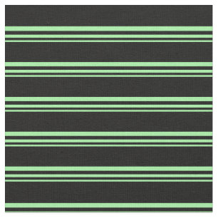 Tissu Motif rayé de couleur verte et noire