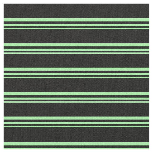 Tissu Motif rayé de couleur verte et noire (Fermer)