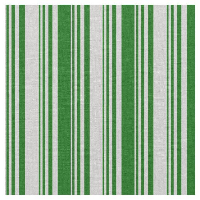 Tissu Motif rayé gris clair et vert foncé (Fermer)