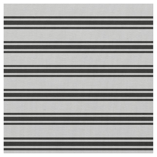 Tissu Motif rayé gris et noir (Fermer)
