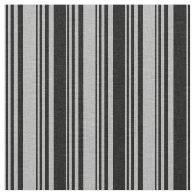 Tissu Motif rayé gris foncé et noir (Fermer)