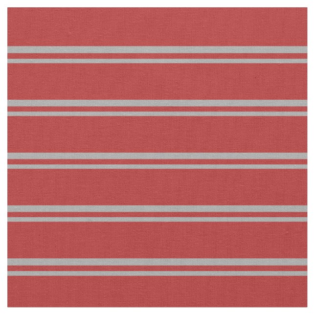 Tissu Motif rayé gris foncé et rouge (Fermer)