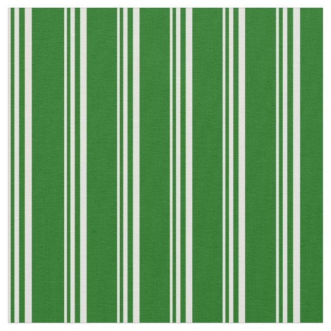Tissu Motif rayé jaune clair et vert foncé (Fermer)