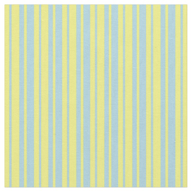 Tissu Motif rayé jaune et bleu clair (Fermer)
