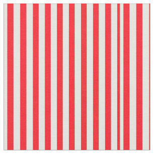 Tissu Motif rayé rouge et blanc vibrant