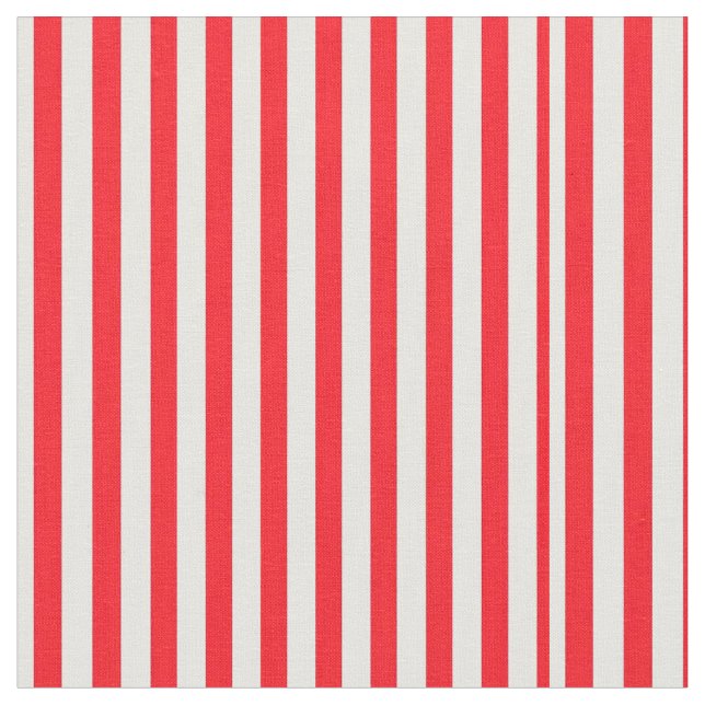 Tissu Motif rayé rouge et blanc vibrant (Fermer)
