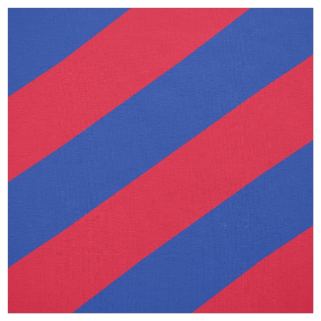 Tissu Motif rayé rouge et bleu (Échantillon)