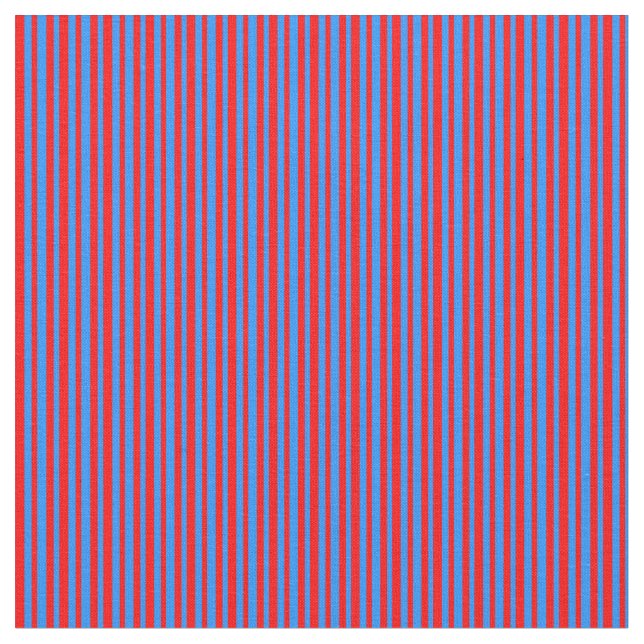 Tissu Motif rayé rouge et bleu (Fermer)