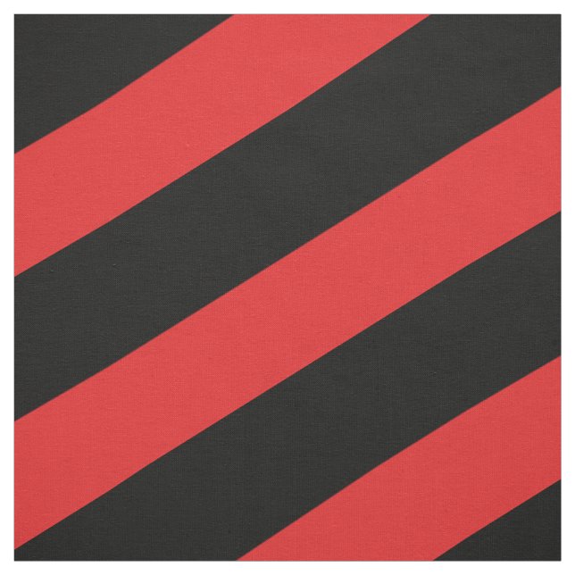 Tissu Motif rayé rouge et noir (Échantillon)