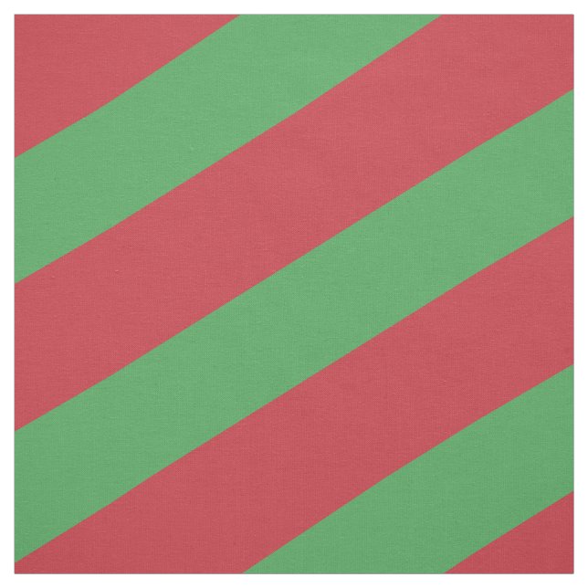 Tissu Motif rayé rouge et vert (Échantillon)