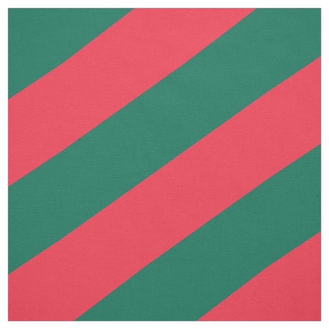 Tissu Motif rayé rouge et vert (Échantillon)
