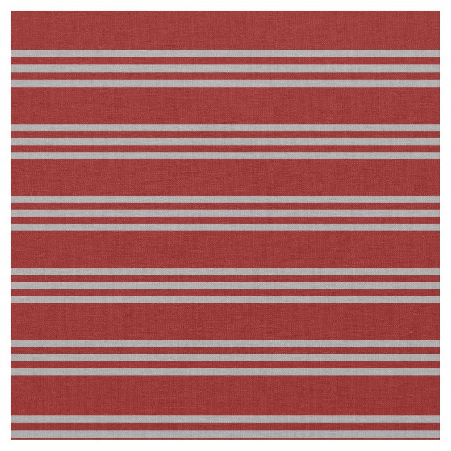 Tissu Motif rayé rouge foncé et gris foncé (Fermer)