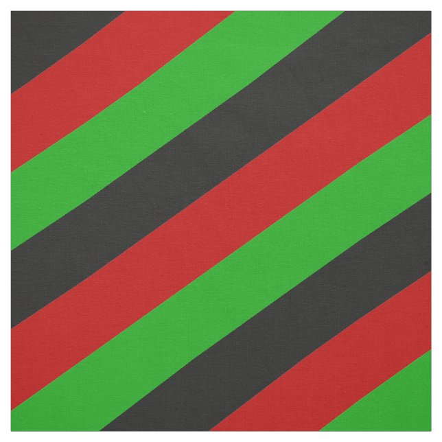 Tissu Motif rayé rouge, vert et noir (Échantillon)