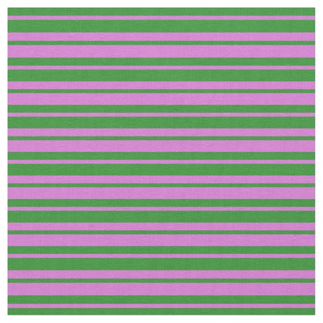 Tissu Motif rayé vert orchidée et forêt (Fermer)