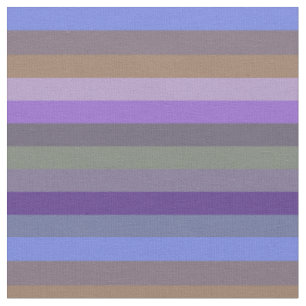 Tissu Motif rayure horizontale arc-en-ciel pastel vintag