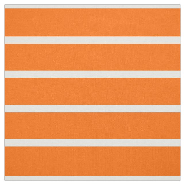 Tissu Motif rayures orange et blanc (Échantillon)