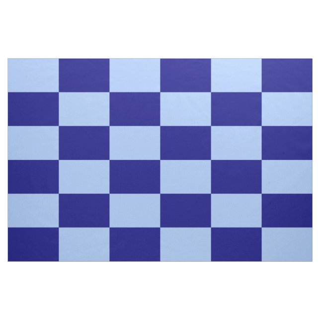 Tissu Motif Rectangles de À damiers bleu clair et foncé (Yard)
