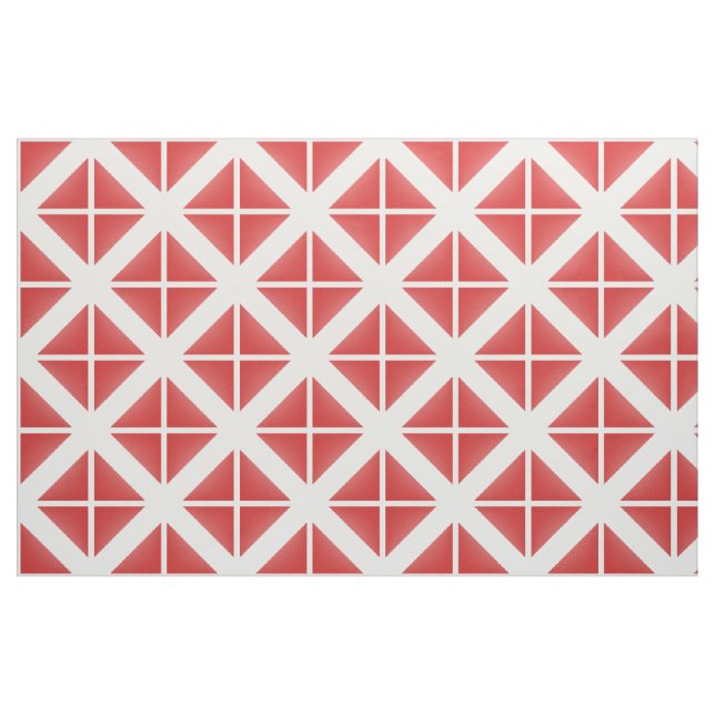 Tissu Motif Red White Trendy Triangles (Fat Quarter)