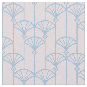 Tissu Motif rétro de style Art déco.