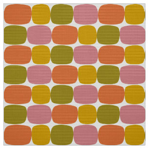 tissu motif rétro les années 70 années 60