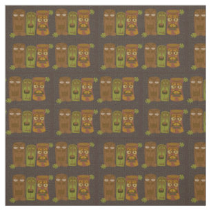 Tissu Motif ringard de Tikis