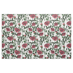 Tissu Motif rose