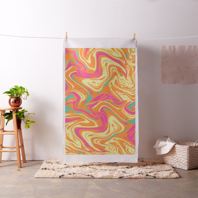Tissu Motif rose Abstrait liquide (In Situ)