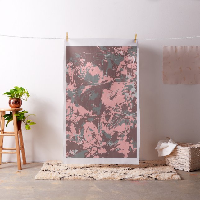 Tissu Motif rose Brown exclusif (In Situ)