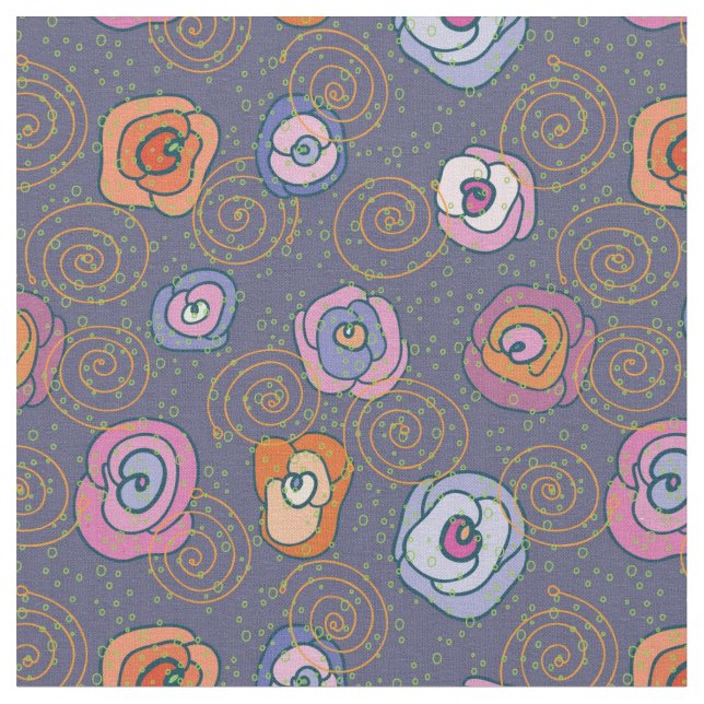Tissu Motif rose de champ de résumé (Fermer)
