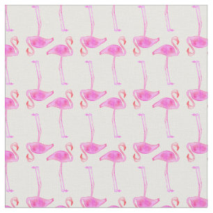 Tissu Motif rose de Flamant rose
