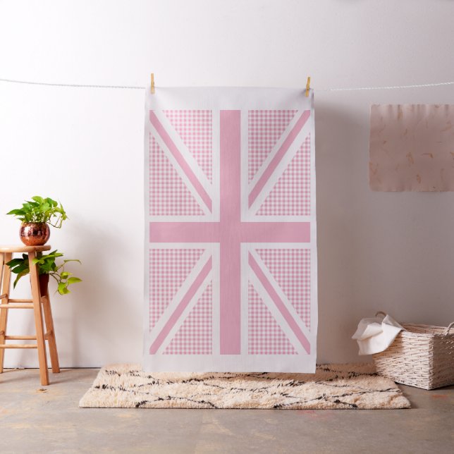 Tissu Motif rose de guingan d'Union Jack (In Situ)
