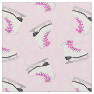 Tissu Motif rose de patinage artistique