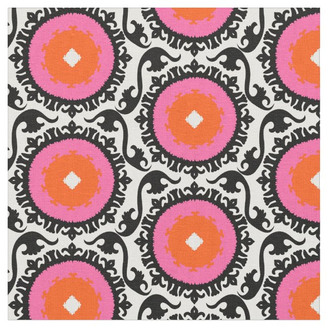 Tissu Motif rose de Suzani (Fermer)