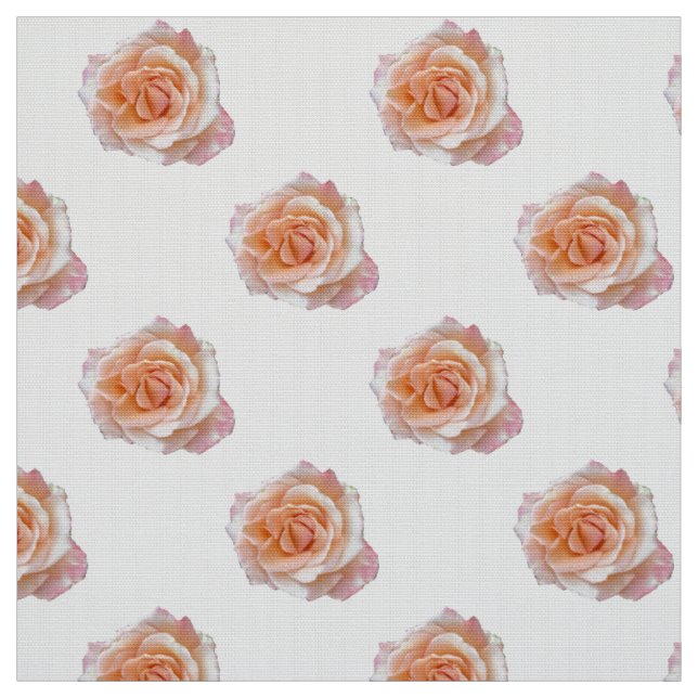 Tissu Motif rose demi-brique rose (Échantillon)