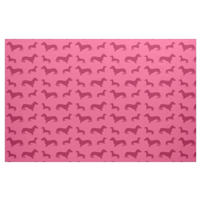 Tissu Motif rose mignon de teckel (Yard)