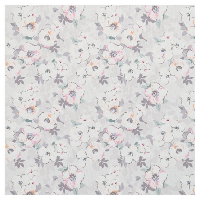 Tissu Motif rose mou d'aquarelle (Échantillon)